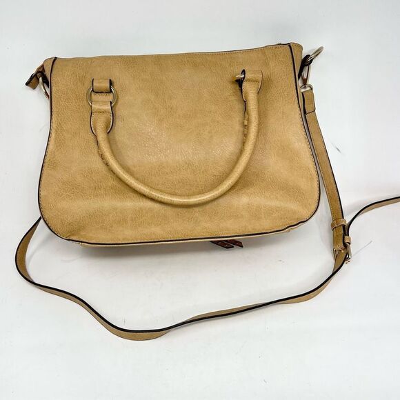 Sole Society Satchel Crossbody Bag Women's 11.5"x14"x6" Faux Leather Pebbled - Picture 5 of 9